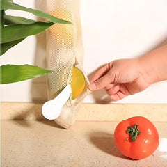 2pcs Mesh Bags for Garlic Onions Fruits & Veggies Kitchen Storage