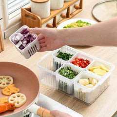 Reusable Fridge Food Storage Container With Lids, 15-24 cm