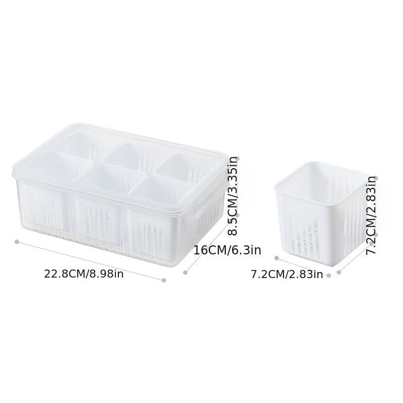 Reusable Fridge Food Storage Container With Lids, 15-24 cm