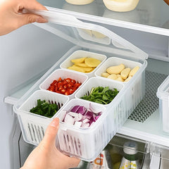 Reusable Fridge Food Storage Container With Lids, 15-24 cm