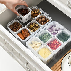 Reusable Fridge Food Storage Container With Lids, 15-24 cm