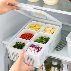 Reusable Fridge Food Storage Container With Lids, 15-24 cm