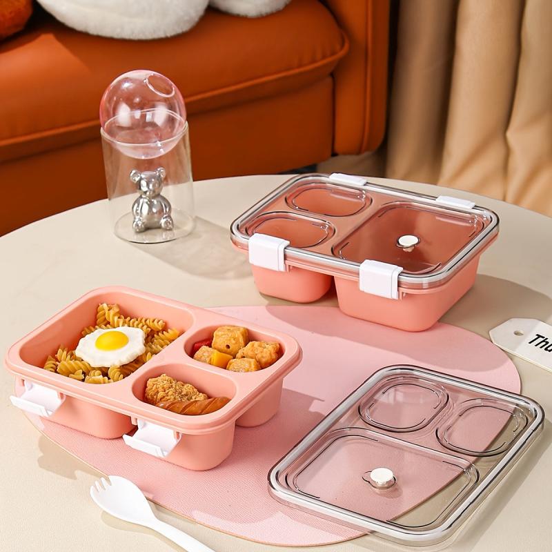 Leakproof 3 Grid Lunch Box for Teenagers and Workers Large Capacity Bento Box