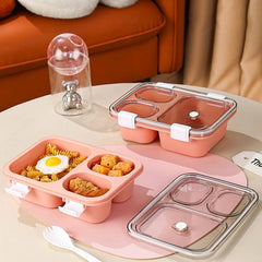 Leakproof 3 Grid Lunch Box for Teenagers and Workers Large Capacity Bento Box