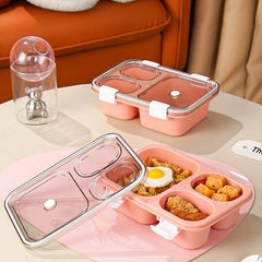 Leakproof 3 Grid Lunch Box for Teenagers and Workers Large Capacity Bento Box