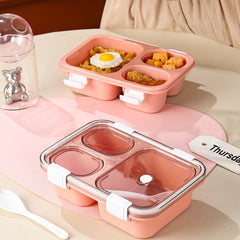Leakproof 3 Grid Lunch Box for Teenagers and Workers Large Capacity Bento Box