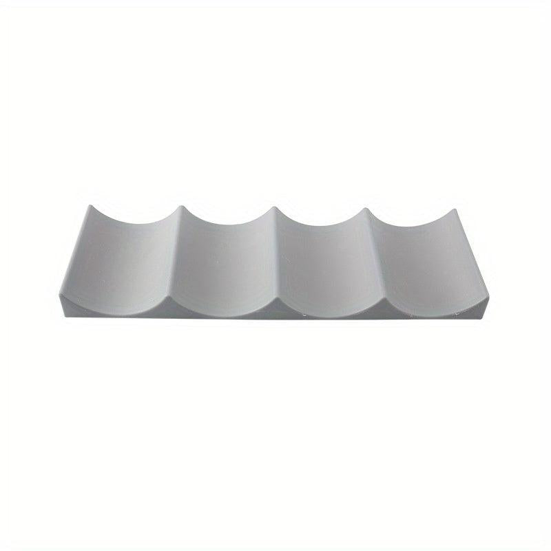 Red Wine Storage Rack Modern Wave Shape Anti Slip Fridge Shelf Wine Rack