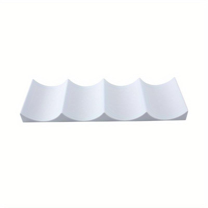 Red Wine Storage Rack Modern Wave Shape Anti Slip Fridge Shelf Wine Rack