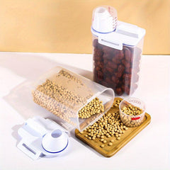 Large Capacity Rice Bucket With Measuring Cup