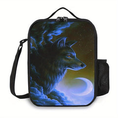 1PC Animal Wolf Lunch Bag Ice Pack Multifunctional Outdoor Picnic Bag Waterproof