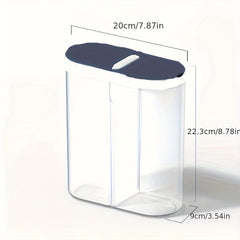 Clear Airtight Food Storage Containers with Lids, Set of 2