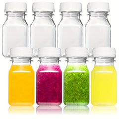 6pcs Plastic Juice Bottles Caps Variety Pack