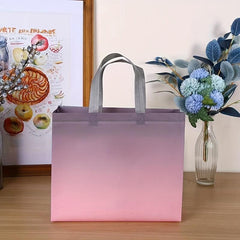 Gradient Non-woven Tote Bag Waterproof Eco Friendly Reusable Grocery Bags