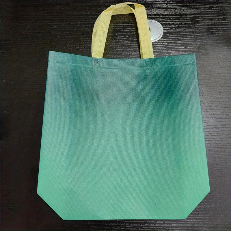 Gradient Non-woven Tote Bag Waterproof Eco Friendly Reusable Grocery Bags
