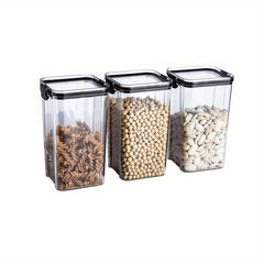 3pcs Sealed Food Storage Jar, Moisture & Insect proof Fresh keeping Box