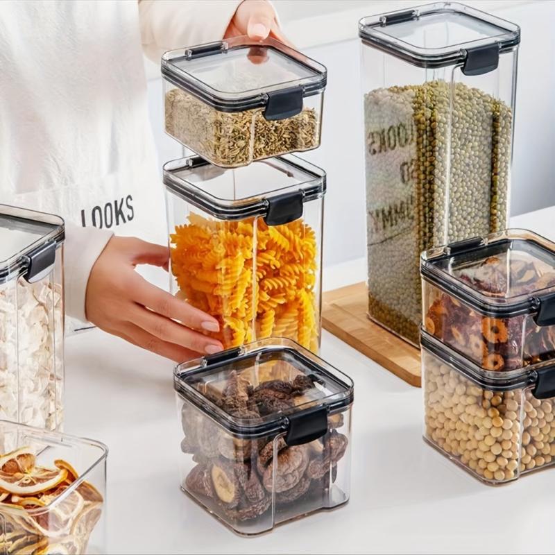 3pcs Sealed Food Storage Jar, Moisture & Insect proof Fresh keeping Box