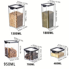 3pcs Sealed Food Storage Jar, Moisture & Insect proof Fresh keeping Box