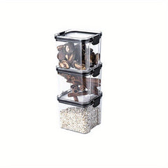 3pcs Sealed Food Storage Jar, Moisture & Insect proof Fresh keeping Box