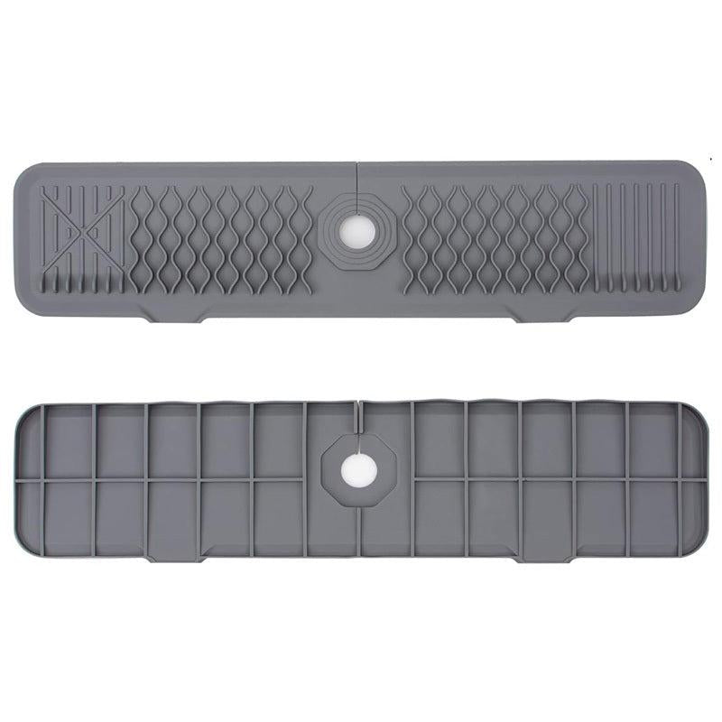 Silicone Kitchen Sink Splash Guard with Faucet Handle Drip Catcher