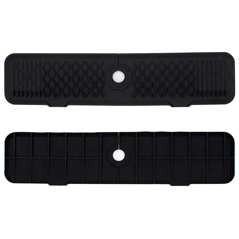 Silicone Kitchen Sink Splash Guard with Faucet Handle Drip Catcher