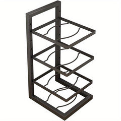 Kitchen Storage Rack Pan Holder Cabinet Layered Pot Pan Lid Holder