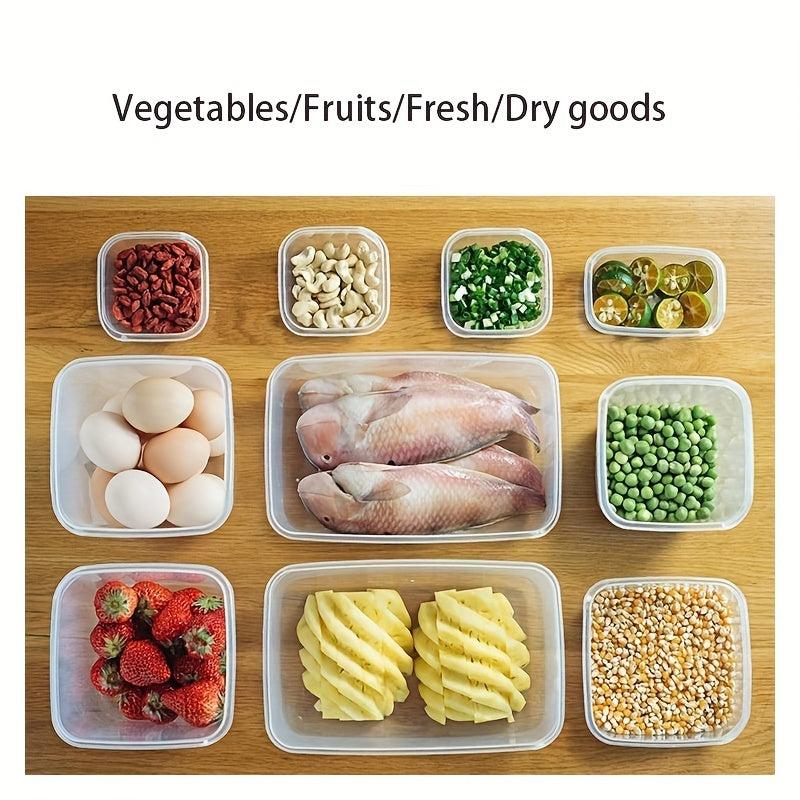17Pcs Food Storage Container Airtight Crisper Microwave Safe Green Kit