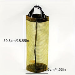 Mesh Hanging Garbage Bag Storage Bag Plastic Bag Holder