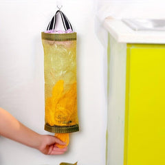 Mesh Hanging Garbage Bag Storage Bag Plastic Bag Holder