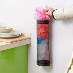 Mesh Hanging Garbage Bag Storage Bag Plastic Bag Holder