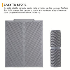 Large Silicone Draining Board Mat Heat Resistant Dishwasher Safe