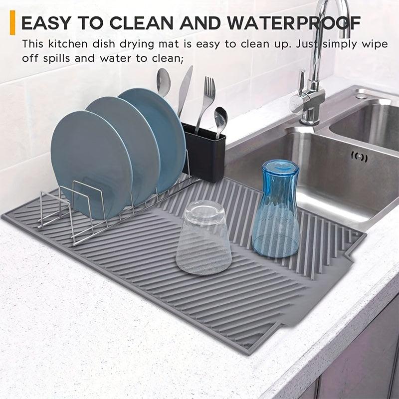 Large Silicone Draining Board Mat Heat Resistant Dishwasher Safe