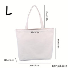 Thick Eco Canvas Shopping Bag DIY Tote Bag Blank
