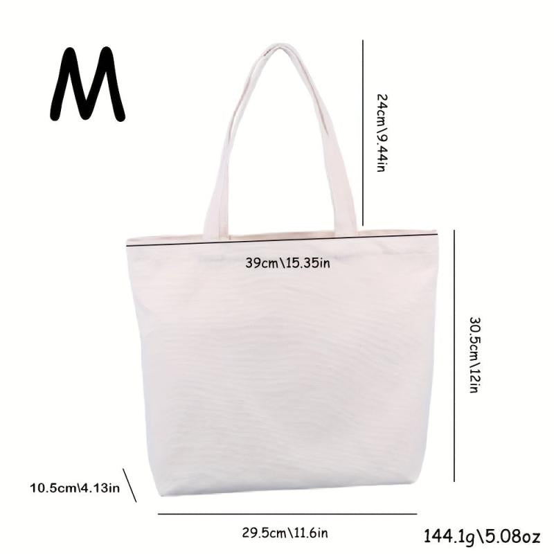 Thick Eco Canvas Shopping Bag DIY Tote Bag Blank