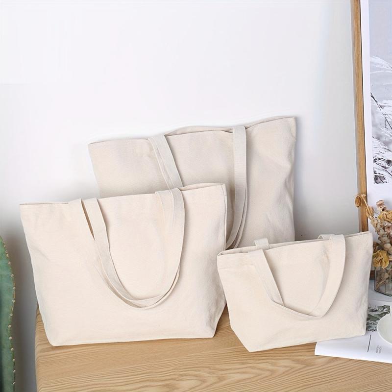 Thick Eco Canvas Shopping Bag DIY Tote Bag Blank