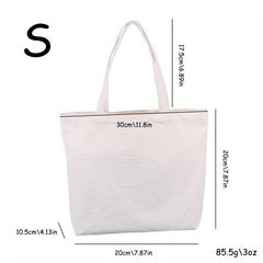 Thick Eco Canvas Shopping Bag DIY Tote Bag Blank