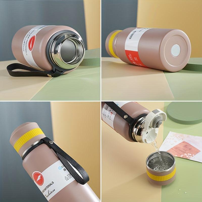 Stainless Steel Vacuum Flask with Large Capacity and Insulated Lid