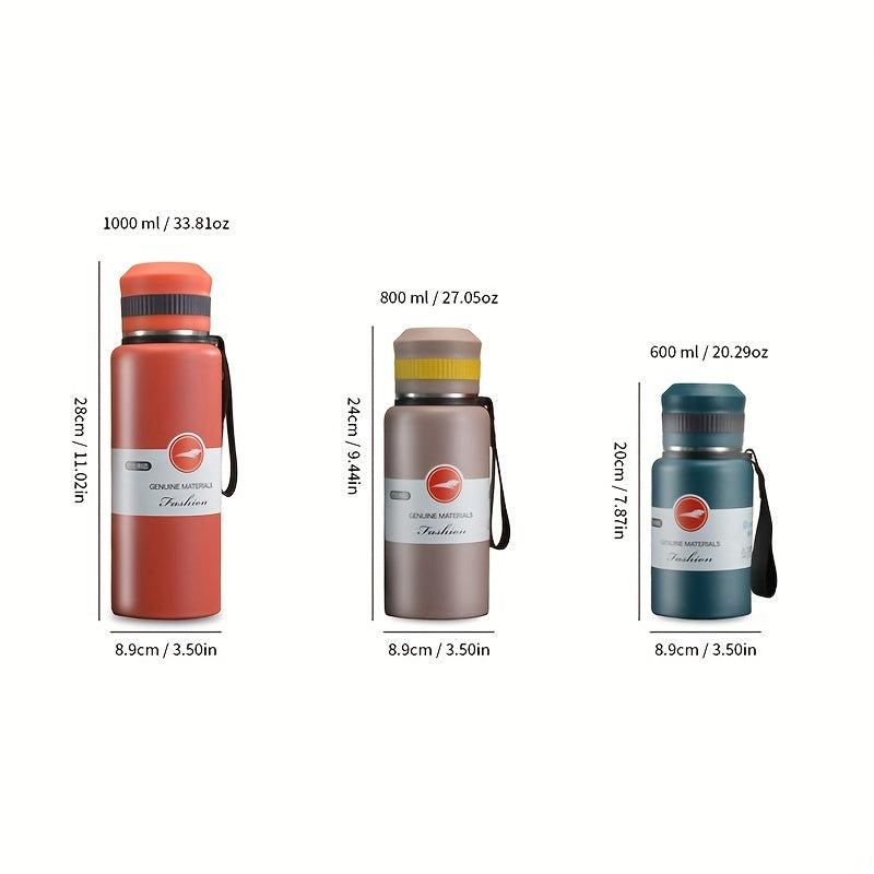Stainless Steel Vacuum Flask with Large Capacity and Insulated Lid