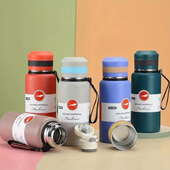 Stainless Steel Vacuum Flask with Large Capacity and Insulated Lid