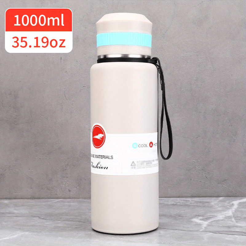 Stainless Steel Vacuum Flask with Large Capacity and Insulated Lid
