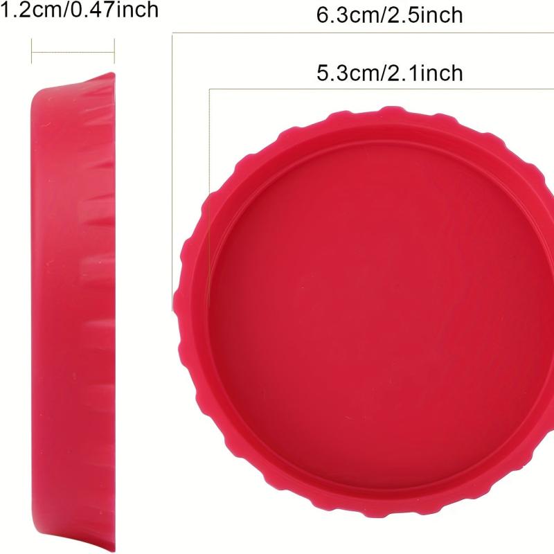 1pc Silicone Can Lid Leak-proof Water-proof Soda Bottle Caps