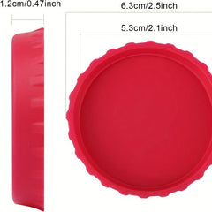 1pc Silicone Can Lid Leak-proof Water-proof Soda Bottle Caps