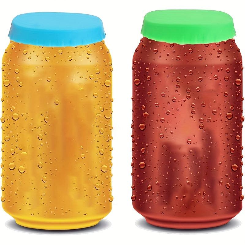 1pc Silicone Can Lid Leak-proof Water-proof Soda Bottle Caps