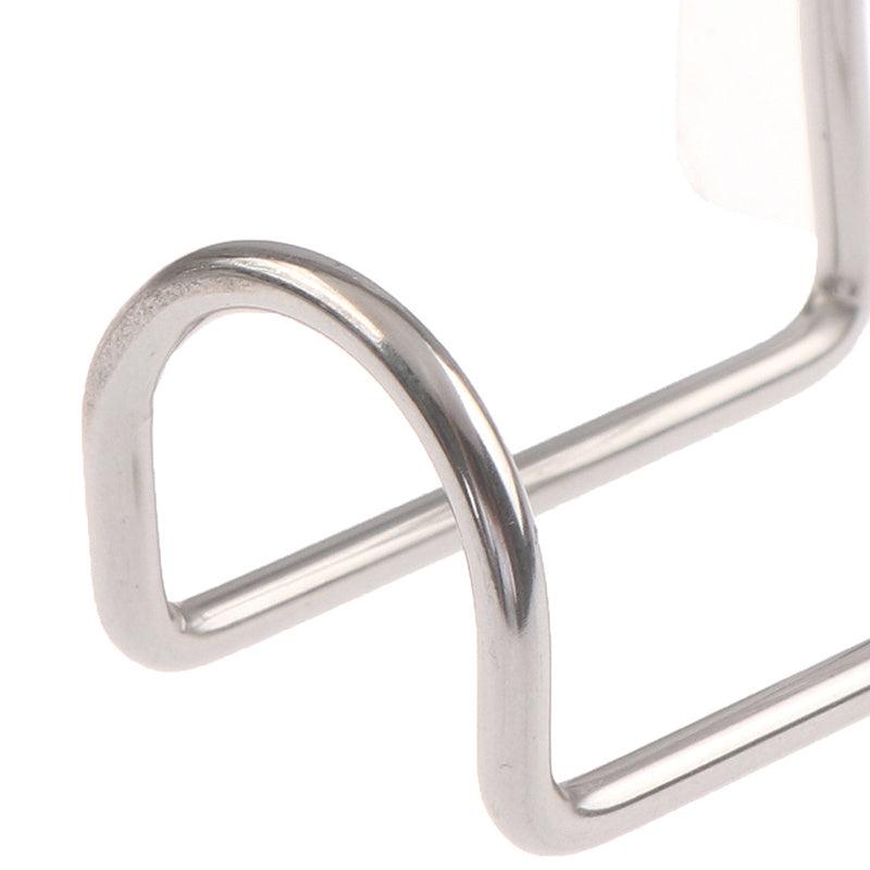 Wall Mounted Hook Punch Washbasin Holder Stainless Steel Bathroom Storage