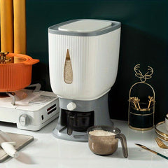 Large Capacity Rice Bucket with Measuring Cup