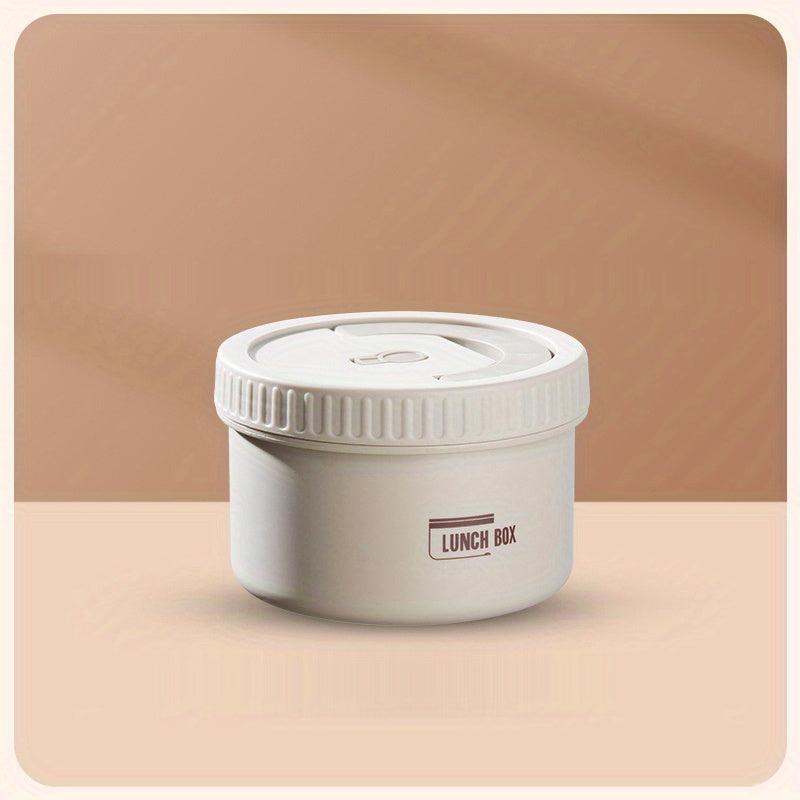 Stainless Steel Circular Lunch Box Set u2013 5pcs, Microwave Safe