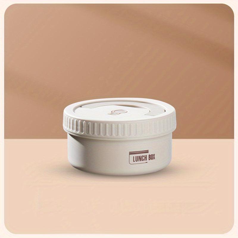 Stainless Steel Circular Lunch Box Set u2013 5pcs, Microwave Safe
