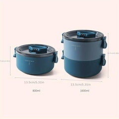 Round Lunch Box Insulation Microwave Heating Single/Double Layer