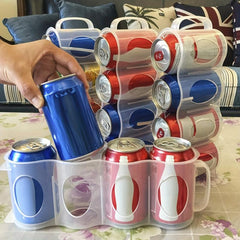 2pcs Portable Soda Can Organizer Refrigerator Drink Organizer