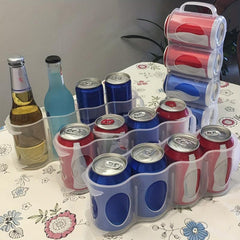 2pcs Portable Soda Can Organizer Refrigerator Drink Organizer