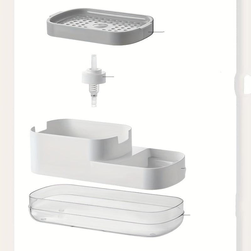 Sink Caddy Soap Dispenser with Sponge Holder & Lotion